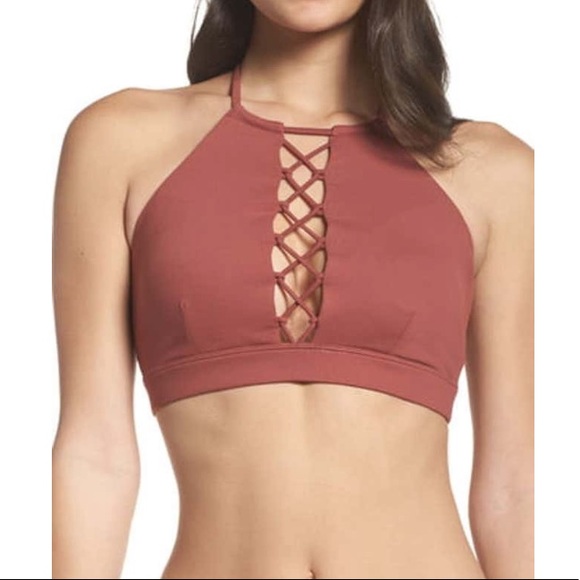 ALO Yoga Other - Alo Scarlet Lace Up Sport Bra Size Medium